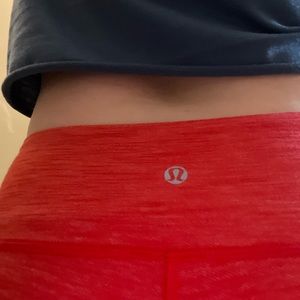 Red lululemon leggings